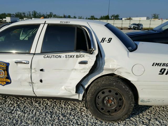 2FAHP71V49X142454 - 2009 FORD CROWN VICT WHITE photo 9