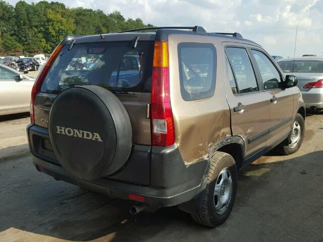 JHLRD68422C005405 - 2002 HONDA CR-V GOLD photo 4