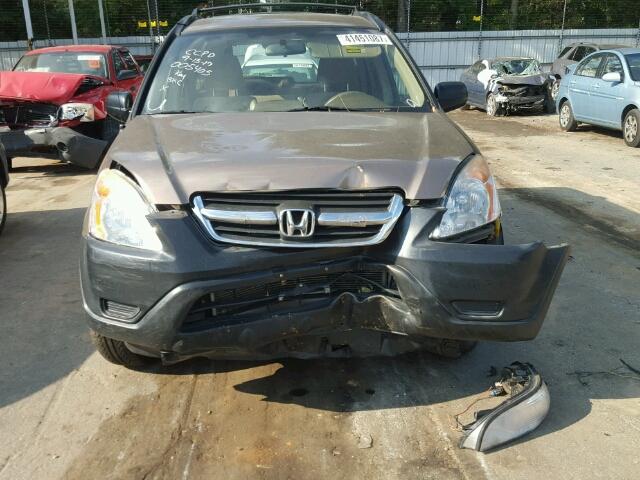 JHLRD68422C005405 - 2002 HONDA CR-V GOLD photo 9