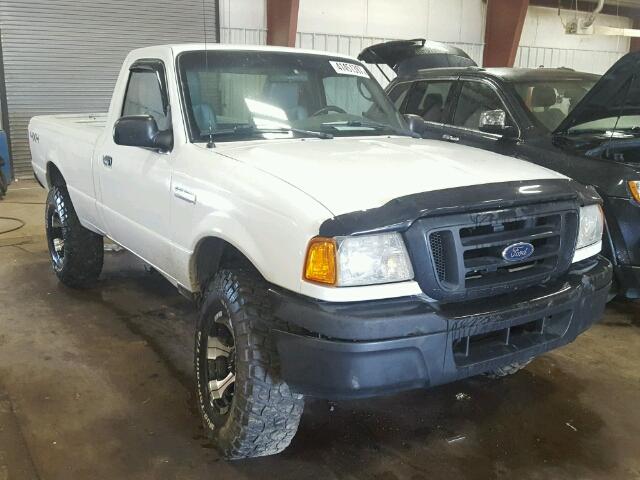 1FTZR11E25PA35764 - 2005 FORD RANGER WHITE photo 1