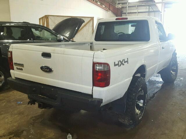 1FTZR11E25PA35764 - 2005 FORD RANGER WHITE photo 4