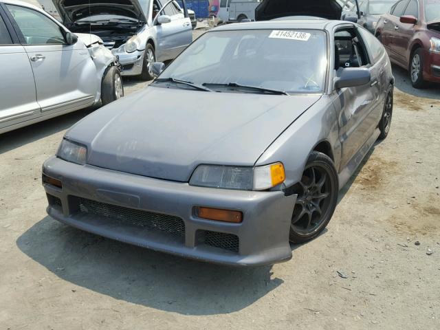 JHMED9367KS004521 - 1989 HONDA CIVIC 1500 CHARCOAL photo 2