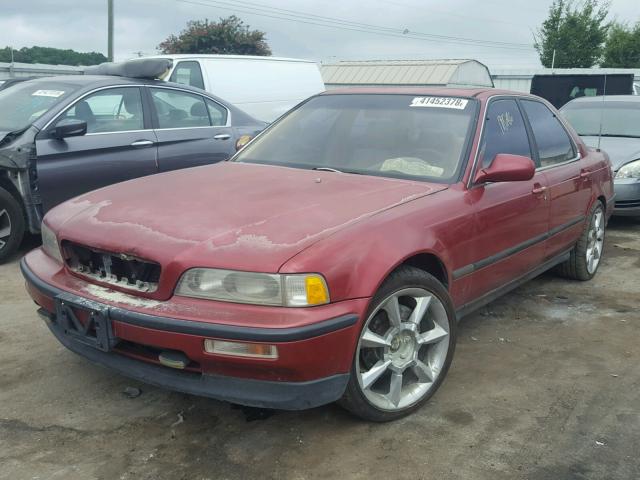 JH4KA7568MC014114 - 1991 ACURA LEGEND L BURGUNDY photo 2