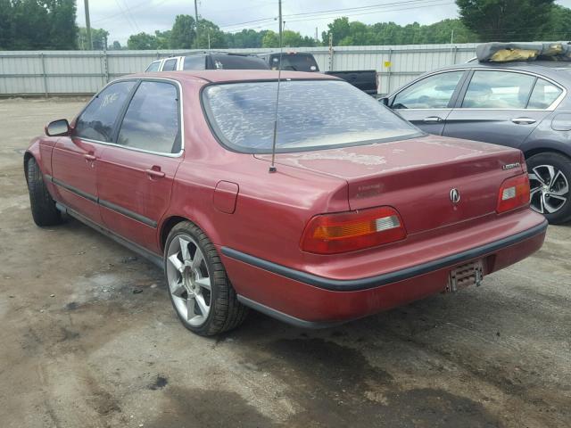 JH4KA7568MC014114 - 1991 ACURA LEGEND L BURGUNDY photo 3