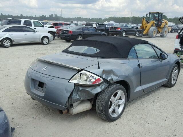 4A3AL25F07E043266 - 2007 MITSUBISHI ECLIPSE BLUE photo 4