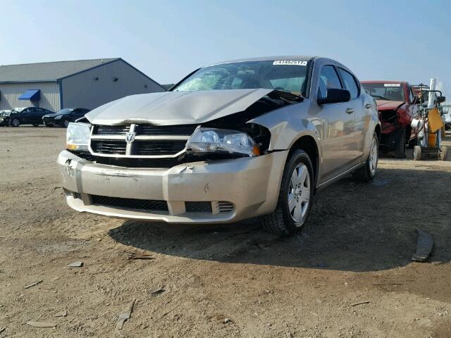 1B3LC46K78N229943 - 2008 DODGE AVENGER TAN photo 2