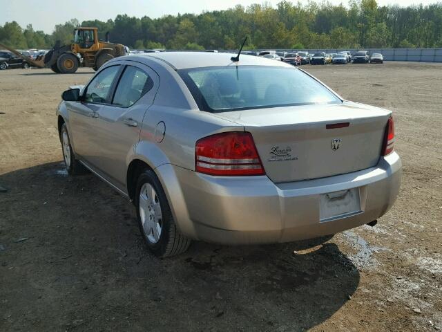 1B3LC46K78N229943 - 2008 DODGE AVENGER TAN photo 3