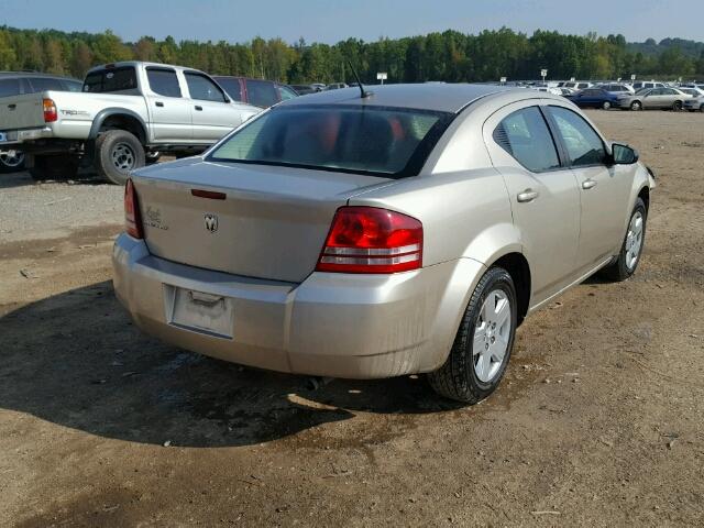 1B3LC46K78N229943 - 2008 DODGE AVENGER TAN photo 4