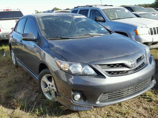 5YFBU4EE0DP109370 - 2013 TOYOTA COROLLA GRAY photo 1