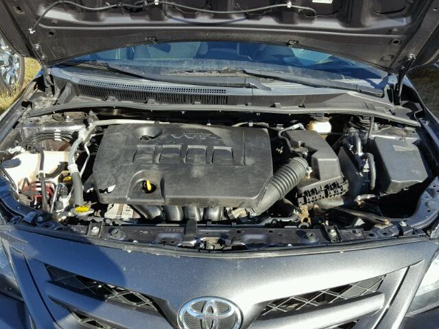 5YFBU4EE0DP109370 - 2013 TOYOTA COROLLA GRAY photo 7