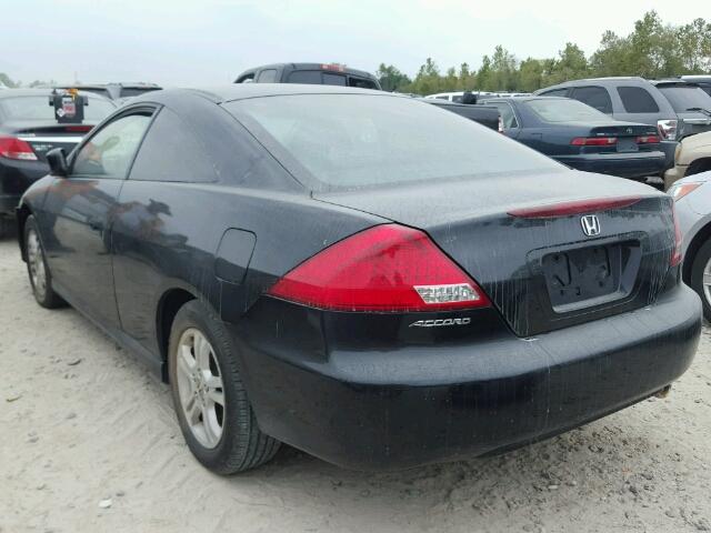 1HGCM72396A019345 - 2006 HONDA ACCORD LX BLACK photo 3