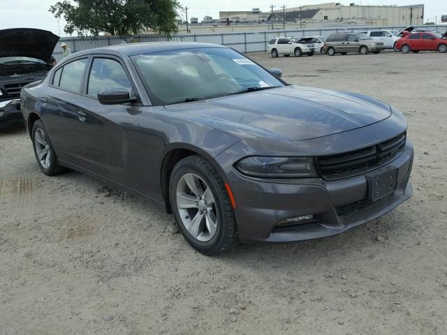 2C3CDXHG3FH789846 - 2015 DODGE CHARGER SX CHARCOAL photo 1