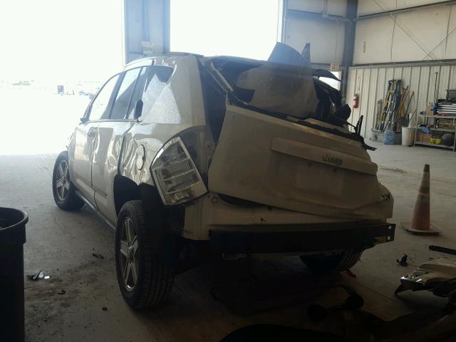1J4NT4FB3AD521618 - 2010 JEEP COMPASS SP WHITE photo 3