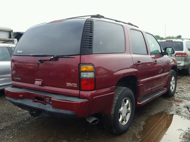 1GKEK63U94J168919 - 2004 GMC YUKON DENA RED photo 4