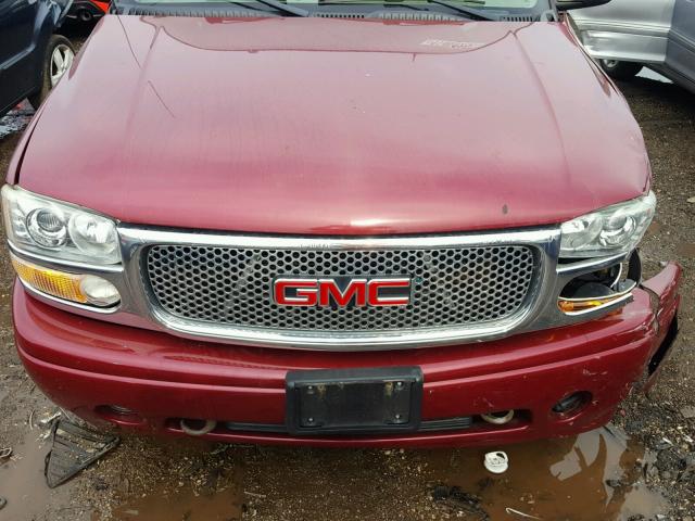 1GKEK63U94J168919 - 2004 GMC YUKON DENA RED photo 7