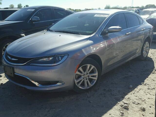 1C3CCCAG0GN152279 - 2016 CHRYSLER 200 LIMITE SILVER photo 2