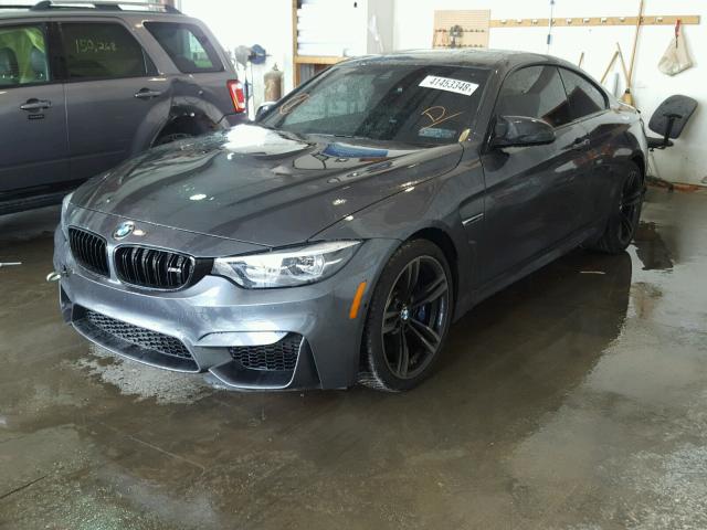 WBS4Y9C50JAC87000 - 2018 BMW M4 GRAY photo 2
