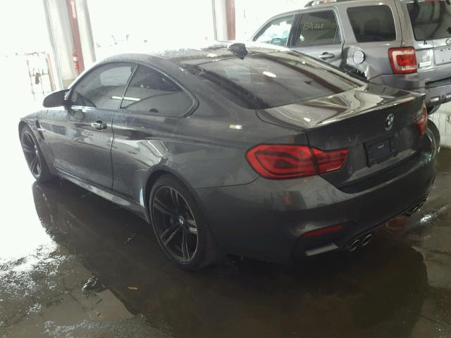 WBS4Y9C50JAC87000 - 2018 BMW M4 GRAY photo 3