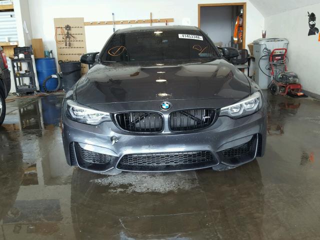 WBS4Y9C50JAC87000 - 2018 BMW M4 GRAY photo 9
