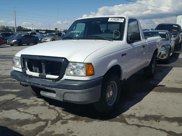 1FTYR10D24PB13477 - 2004 FORD RANGER WHITE photo 2