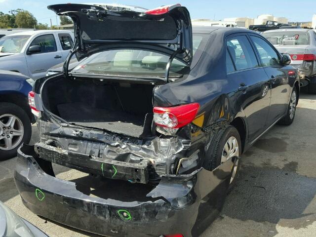 5YFBU4EE2DP101125 - 2013 TOYOTA COROLLA BA BLACK photo 4