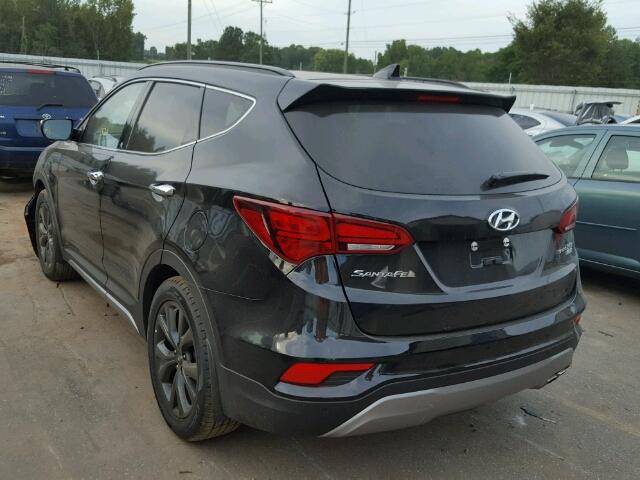 5XYZW4LA7HG491089 - 2017 HYUNDAI SANTA FE S BLACK photo 3