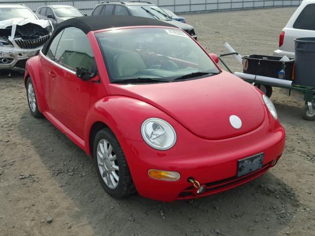 3VWCM31Y64M319572 - 2004 VOLKSWAGEN NEW BEETLE წითელი ფოტო 1