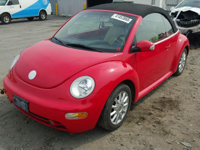 3VWCM31Y64M319572 - 2004 VOLKSWAGEN NEW BEETLE წითელი ფოტო 2