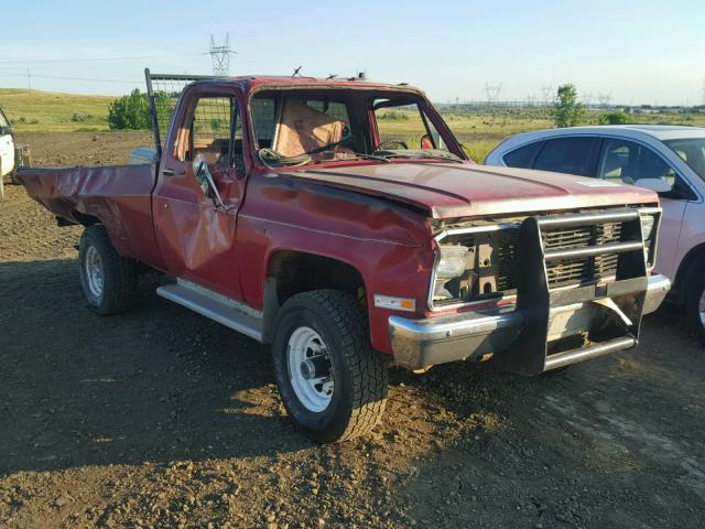 1GTHK34M8GS511014 - 1986 GMC K3500  RED photo 1