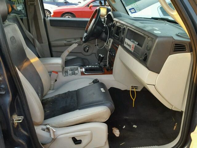 1J8HH68277C604702 - 2007 JEEP COMMANDER CHARCOAL photo 5