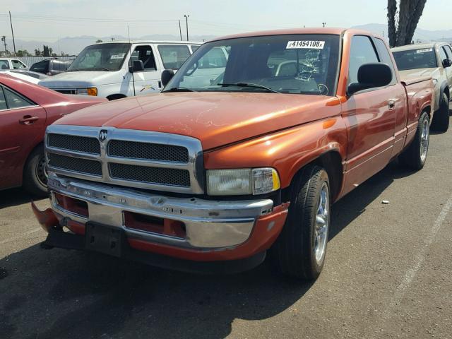 1B7HC13Y9WJ147650 - 1998 DODGE RAM 1500 ORANGE photo 2