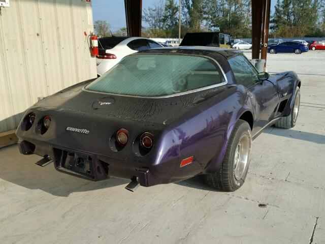 1Z8789S432787 - 1979 CHEVROLET CORVETTE PURPLE photo 4