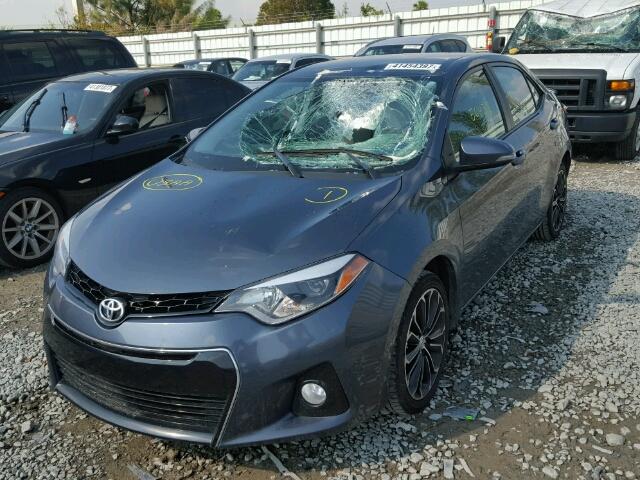 2T1BURHE0GC656314 - 2016 TOYOTA COROLLA L SILVER photo 2