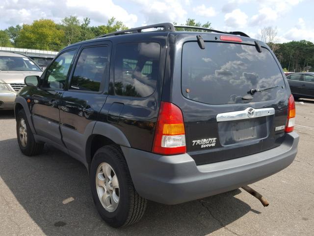 4F2YU061X1KM14027 - 2001 MAZDA TRIBUTE DX BLACK photo 3