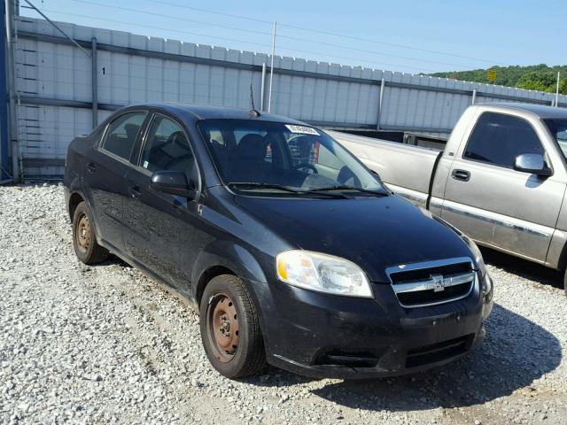 KL1TD5DE9BB242675 - 2011 CHEVROLET AVEO LS BLACK photo 1