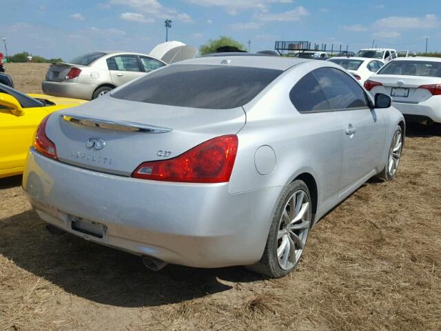 JNKCV64E98M130062 - 2008 INFINITI G37 SILVER photo 4