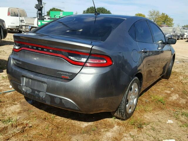 1C3CDFAH8DD319366 - 2013 DODGE DART GRAY photo 4