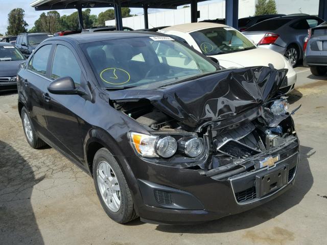 1G1JC5SG9F4142425 - 2015 CHEVROLET SONIC LT BLACK photo 1