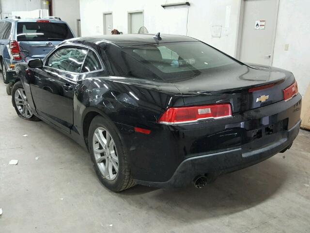 2G1FB1E35F9185005 - 2015 CHEVROLET CAMARO BLACK photo 3