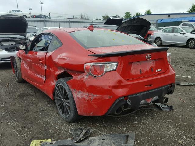 JF1ZNAA17F9708407 - 2015 TOYOTA SCION FR-S RED photo 3