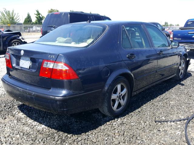 YS3ED49A143512313 - 2004 SAAB 9-5 ARC BLUE photo 4