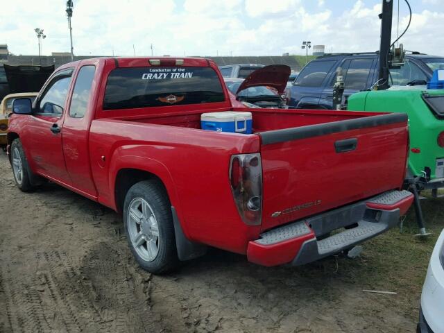 1GCCS196948111108 - 2004 CHEVROLET COLORADO RED photo 3