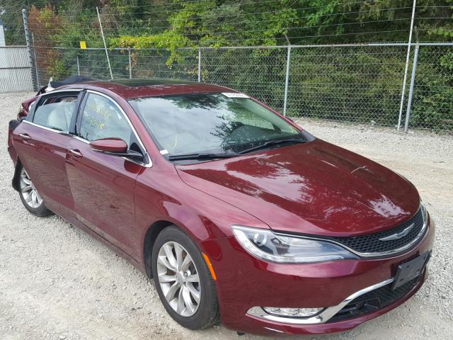 1C3CCCCG2FN551142 - 2015 CHRYSLER 200 C RED photo 1