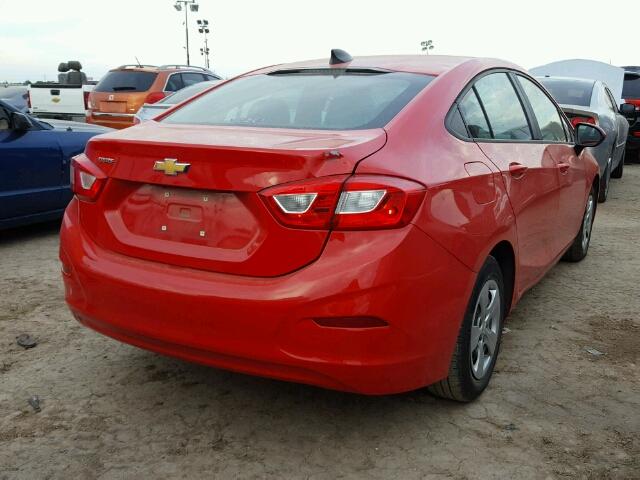 1G1BC5SM8G7281567 - 2016 CHEVROLET CRUZE RED photo 4