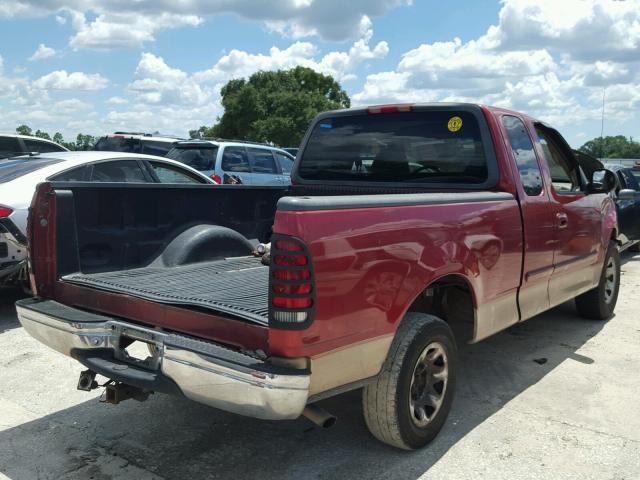 1FTRX27L2XKC19118 - 1999 FORD F250 RED photo 4