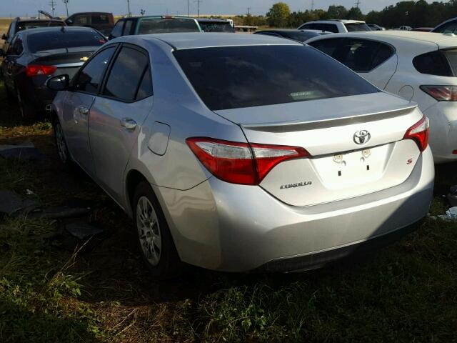 5YFBURHE0FP284701 - 2015 TOYOTA COROLLA L GRAY photo 3