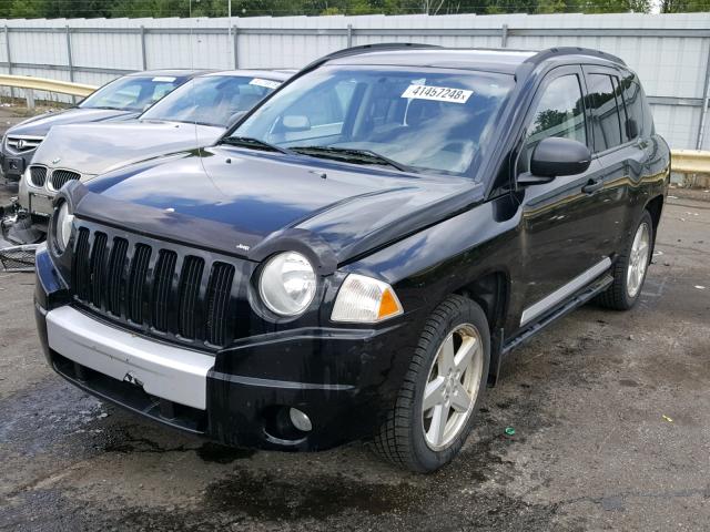 1J8FF57W47D205493 - 2007 JEEP COMPASS LI BLACK photo 2