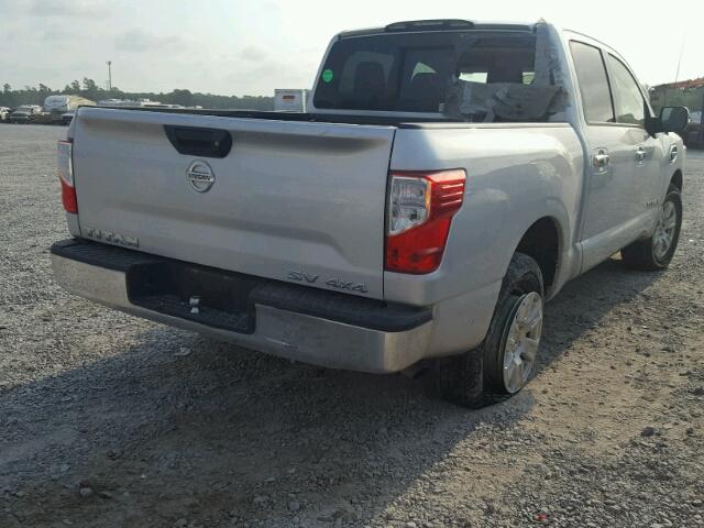 1N6AA1EJ0HN514242 - 2017 NISSAN TITAN S SILVER photo 4