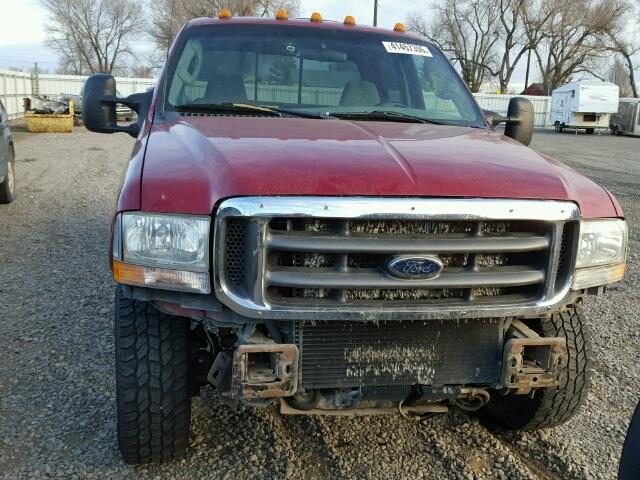 1FTSW31P13ED22352 - 2003 FORD F350 SRW S RED photo 10