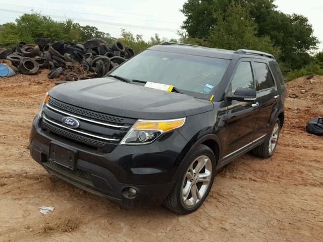 1FM5K7F85DGB88738 - 2013 FORD EXPLORER L BLACK photo 2